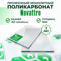 Монолитный поликарбонат прозрачный 1 мм А2