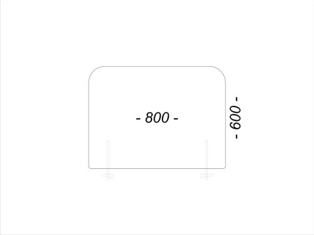 защитные экраны с креплением 2 мм 800 x 600