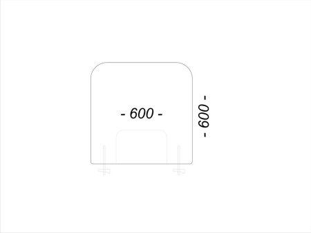 защитные экраны с креплением 4 мм 600 x 600