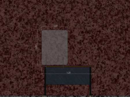 защитные экраны с креплением 4 мм 600 x 800