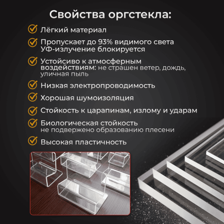 Оргстекло 12 мм и 15 мм в применении