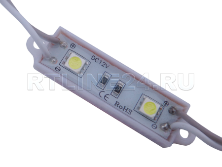 модуль светодиодный / 2 smd * 5050/ 6000-6500k/ 40 люм/ 0,48 вт