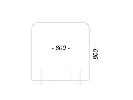 защитные экраны с креплением 4 мм 800 x 800