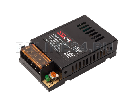 15 вт/ 1.25 a/ 12 в/ блок питания led piton/ip20