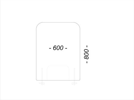 защитные экраны с креплением 4 мм 600 x 800